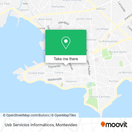 Usb Servicios Informáticos map