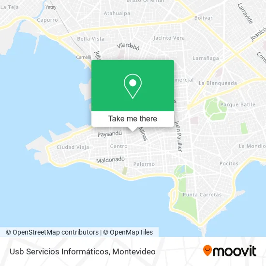 Usb Servicios Informáticos map