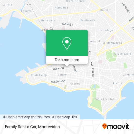 Family Rent a Car map