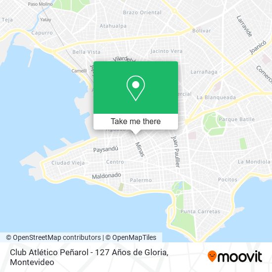 Club Atlético Peñarol - 127 Años de Gloria map