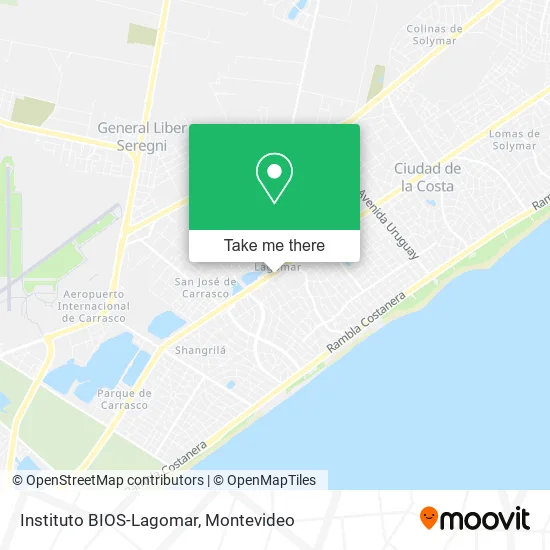 Mapa de Instituto BIOS-Lagomar