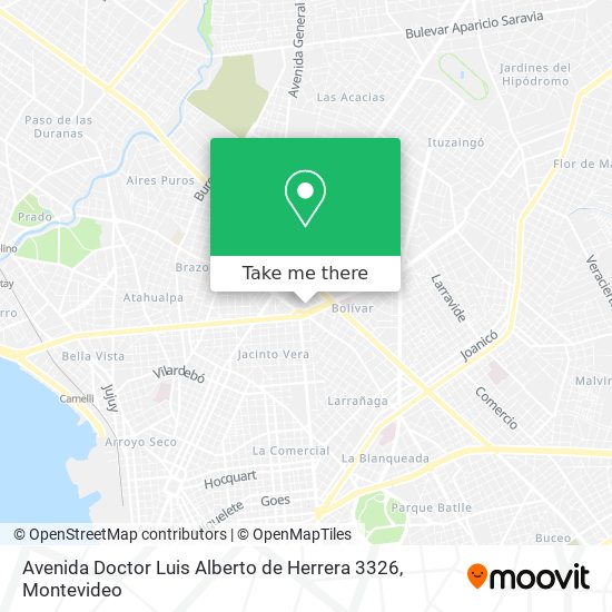 Avenida Doctor Luis Alberto de Herrera 3326 map