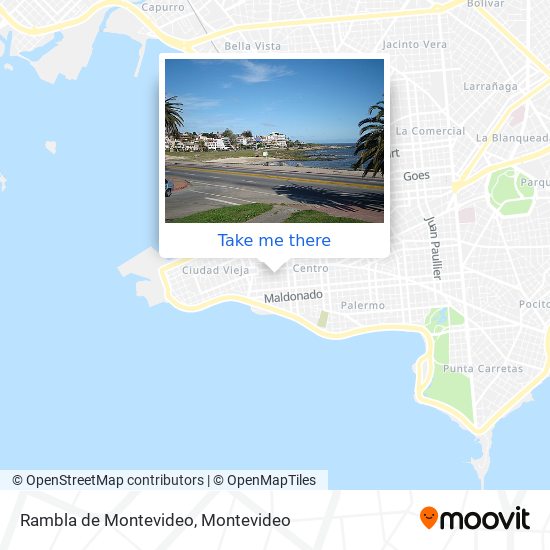 Rambla de Montevideo map