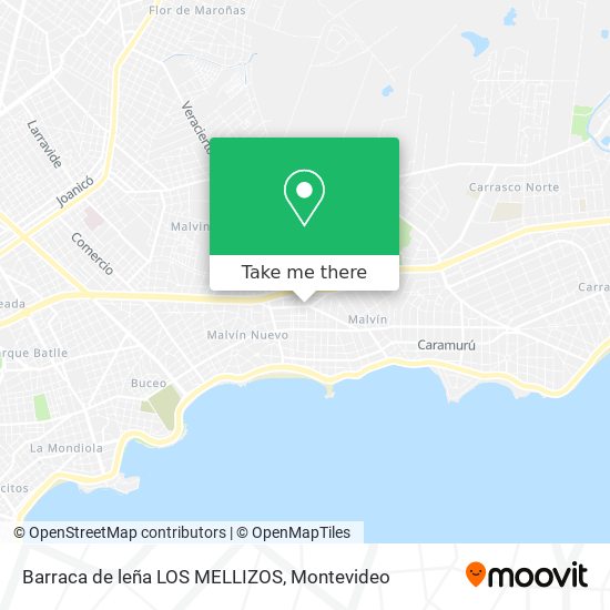 Barraca de leña LOS MELLIZOS map