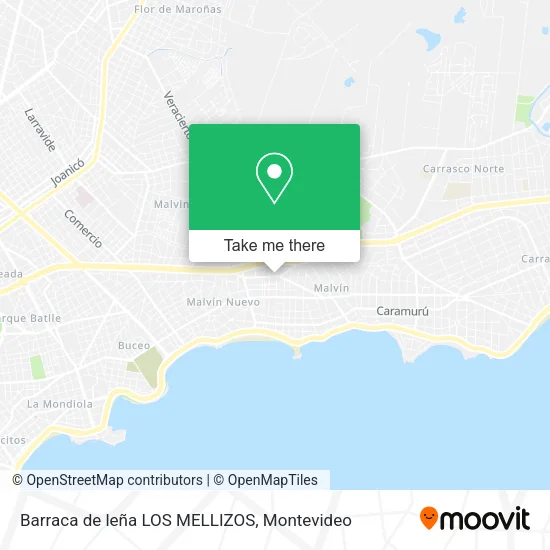 Mapa de Barraca de leña LOS MELLIZOS
