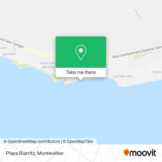 Playa Biarritz map