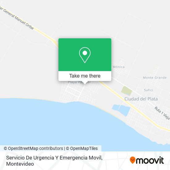 Servicio De Urgencia Y Emergencia Movil map