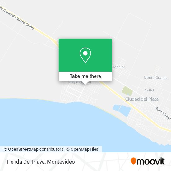 Mapa de Tienda Del Playa