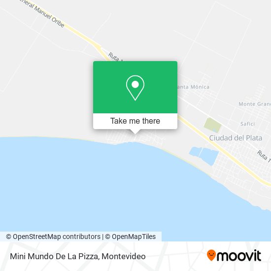 Mapa de Mini Mundo De La Pizza