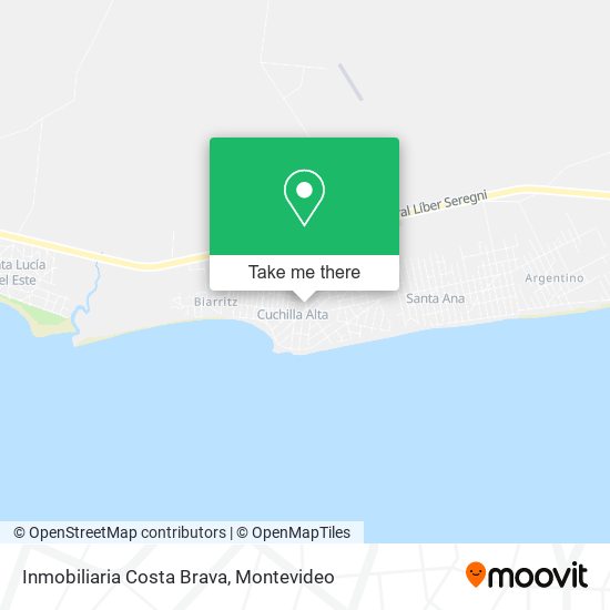 Inmobiliaria Costa Brava map