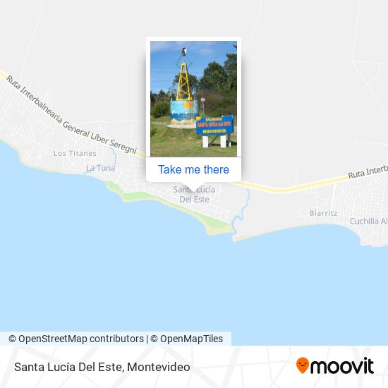 Mapa de Santa Lucía Del Este