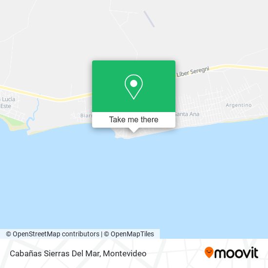 Mapa de Cabañas Sierras Del Mar