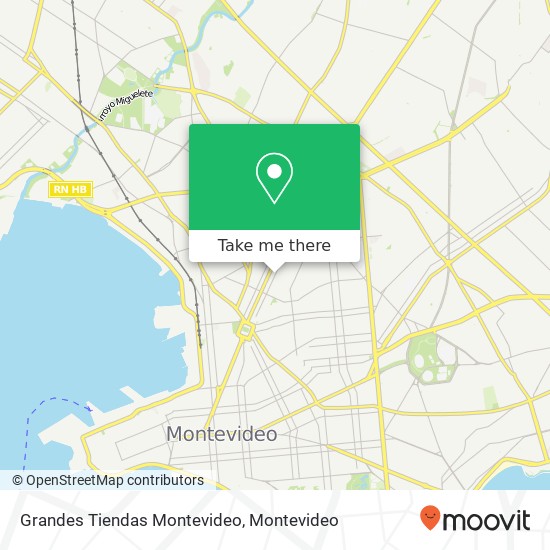 Grandes Tiendas Montevideo map