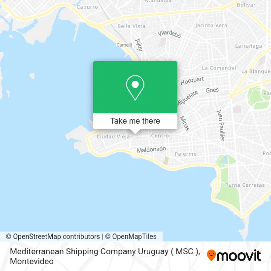 Mapa de Mediterranean Shipping Company Uruguay ( MSC )