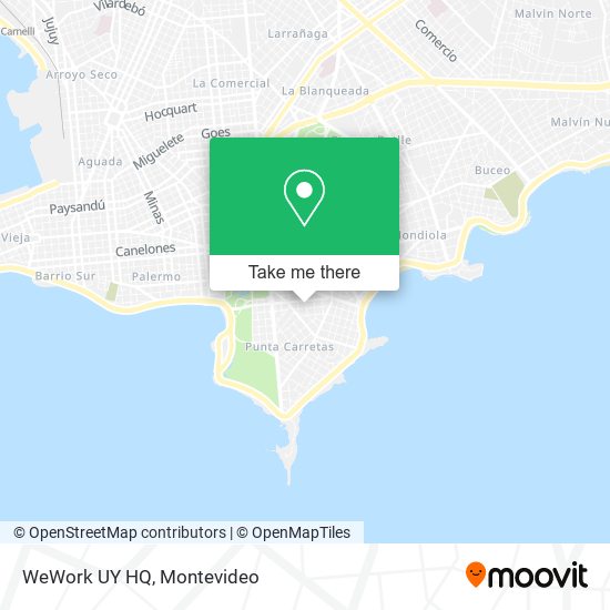 WeWork UY HQ map