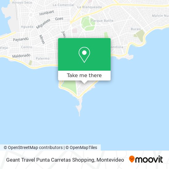 Geant Travel Punta Carretas Shopping map