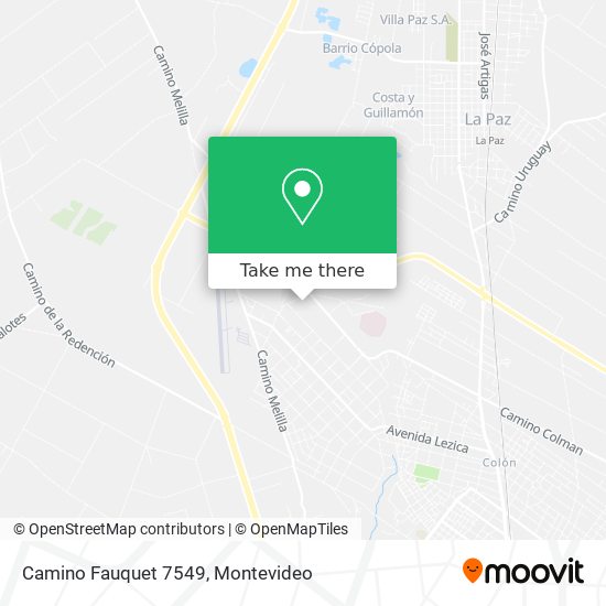 Camino Fauquet 7549 map