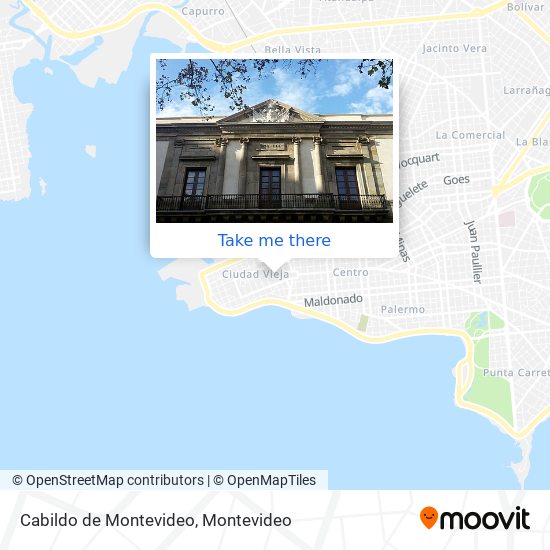 Cabildo de Montevideo map