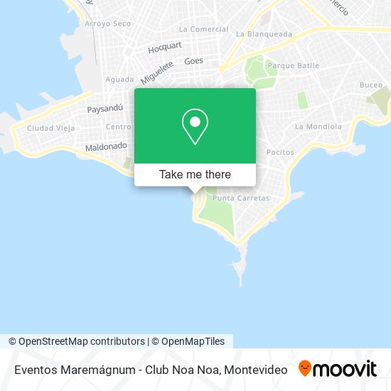 Eventos Maremágnum - Club Noa Noa map