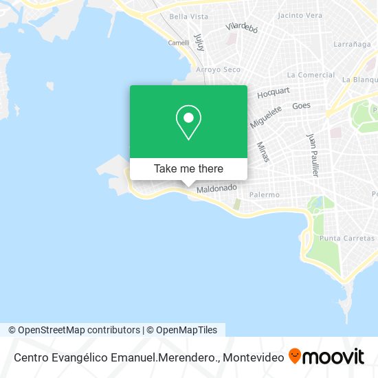 Centro Evangélico Emanuel.Merendero. map