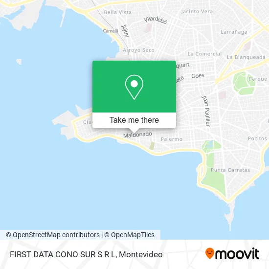 FIRST DATA CONO SUR S R L map
