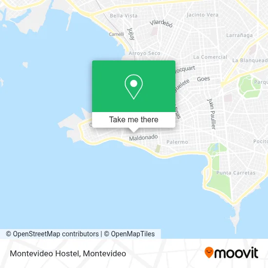 Montevideo Hostel map