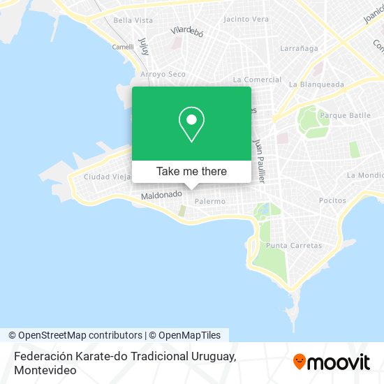 Federación Karate-do Tradicional Uruguay map