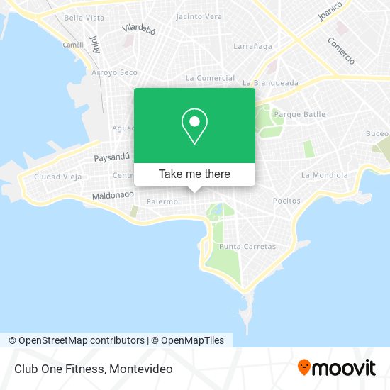 Club One Fitness map