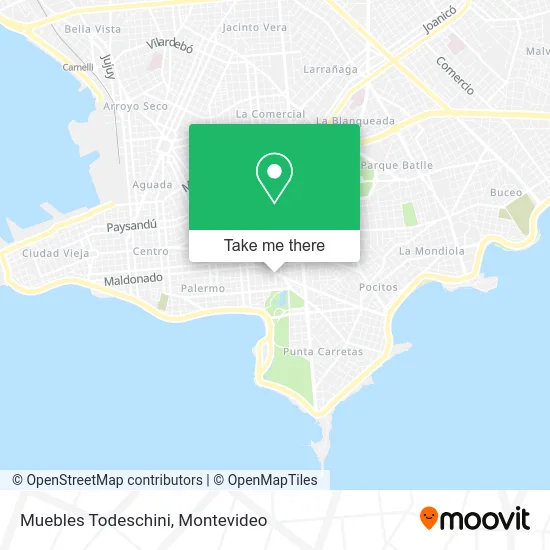 Muebles Todeschini map