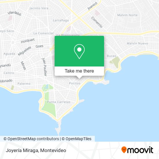 Joyería Miraga map
