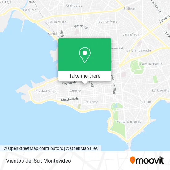 Vientos del Sur map
