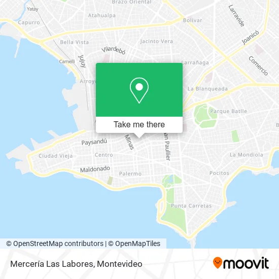 Mercería Las Labores map