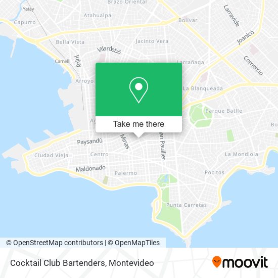 Cocktail Club Bartenders map