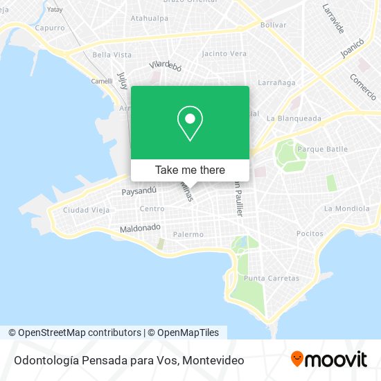 Odontología Pensada para Vos map