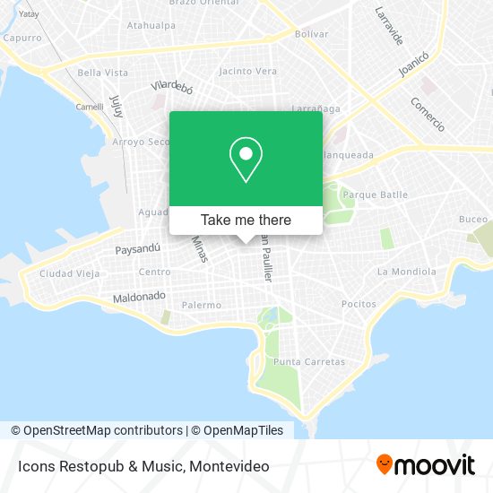 Mapa de Icons Restopub & Music