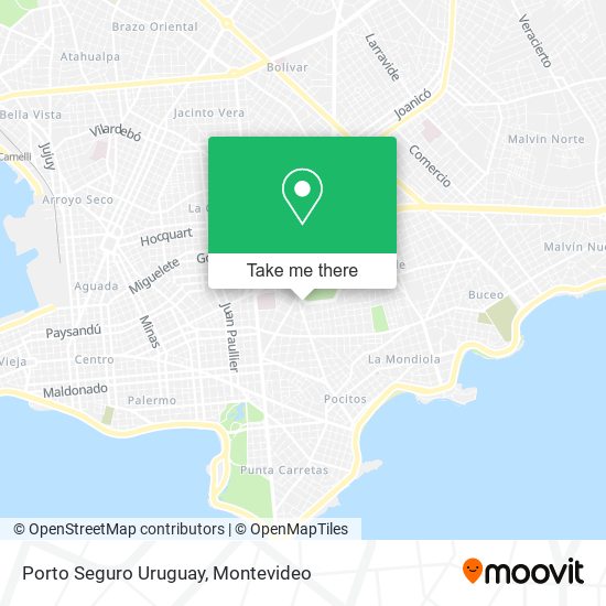 Porto Seguro Uruguay map