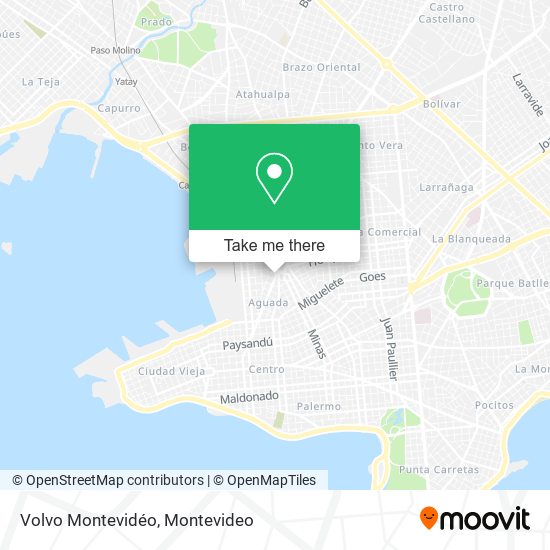 Volvo Montevidéo map