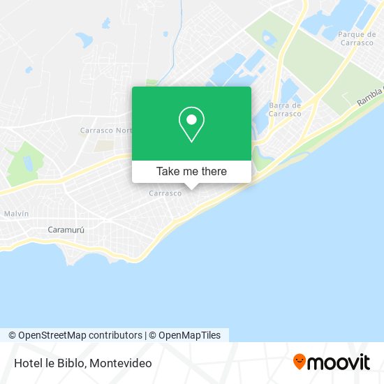 Hotel le Biblo map