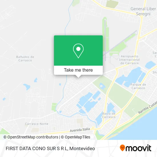 FIRST DATA CONO SUR S R L map