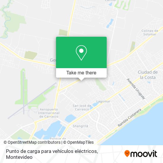 Punto de carga para vehículos eléctricos map