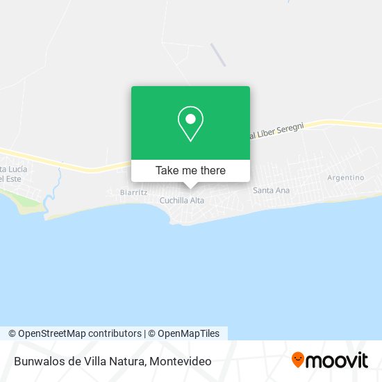 Bunwalos de Villa Natura map