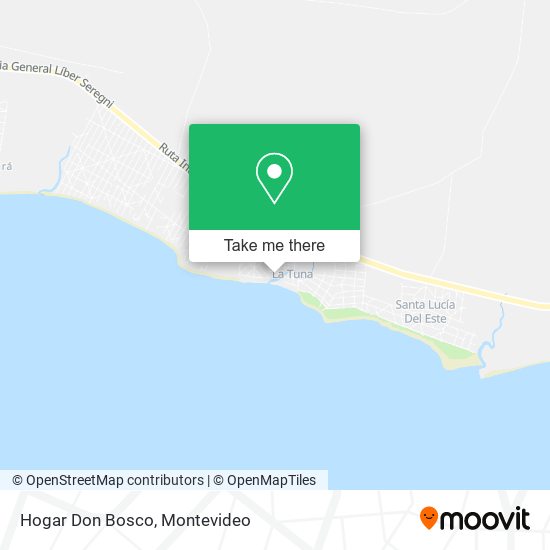 Hogar Don Bosco map