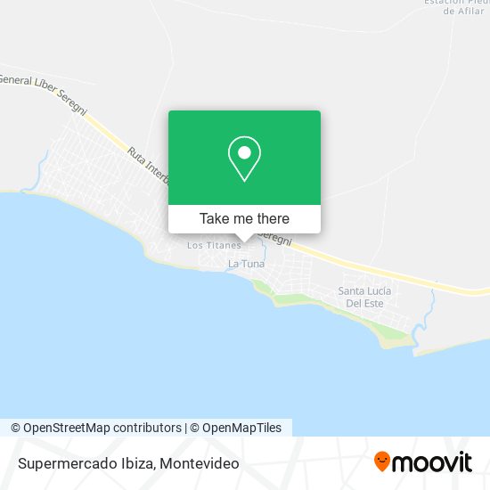 Supermercado Ibiza map