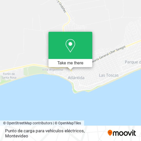 Punto de carga para vehículos eléctricos map