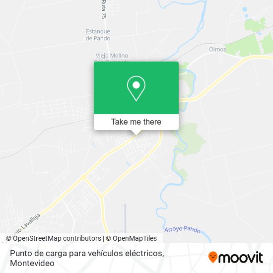 Mapa de Punto de carga para vehículos eléctricos