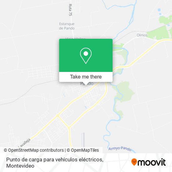 Punto de carga para vehículos eléctricos map