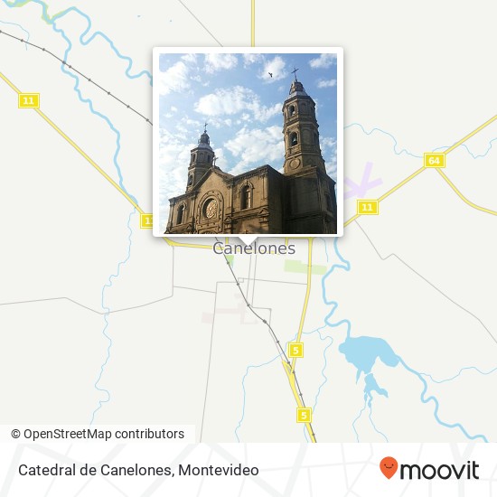 Catedral de Canelones map