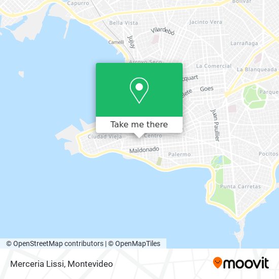Merceria Lissi map