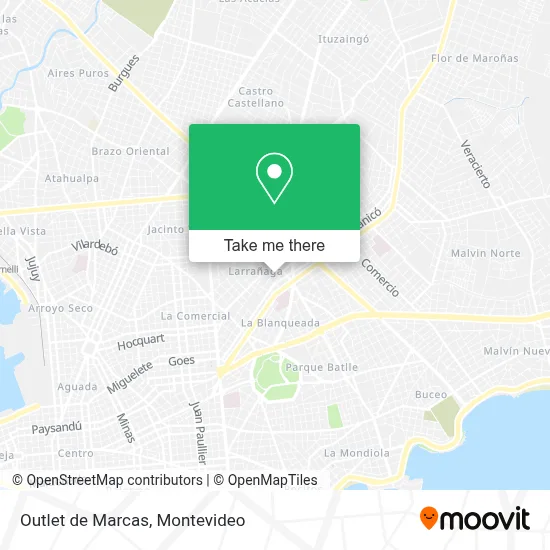 Outlet de Marcas map