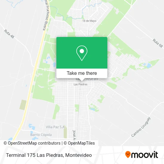 Terminal 175 Las Piedras map